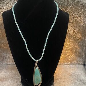 Jay King Amazonite Pendant Necklace - Sterling Silver -Mine Finds - HSN